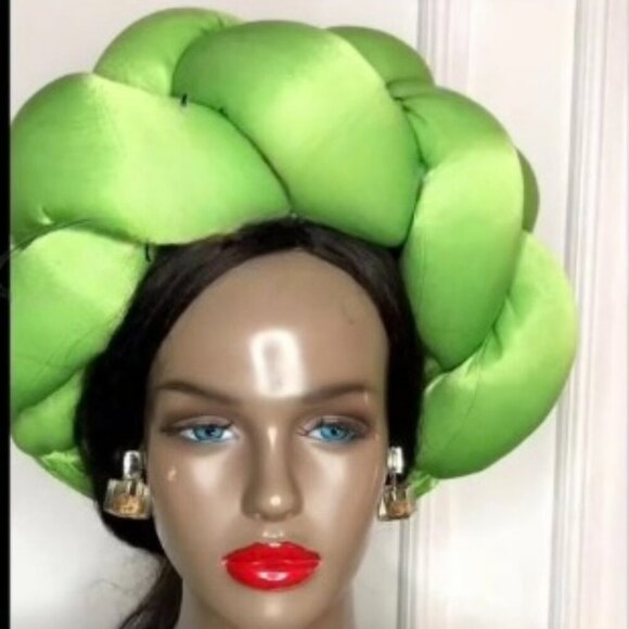 HANDMADE Giant Braided African TURBAN Made in Nigeria HIGH Quality - Picture 2 of 5